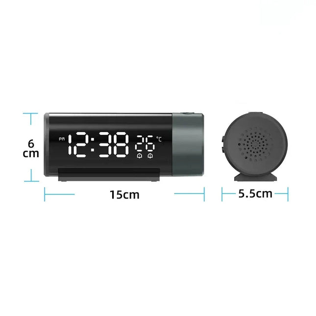 Despertador con proyector de hora para techo
