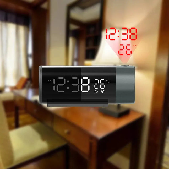 Despertador con proyector de hora para techo