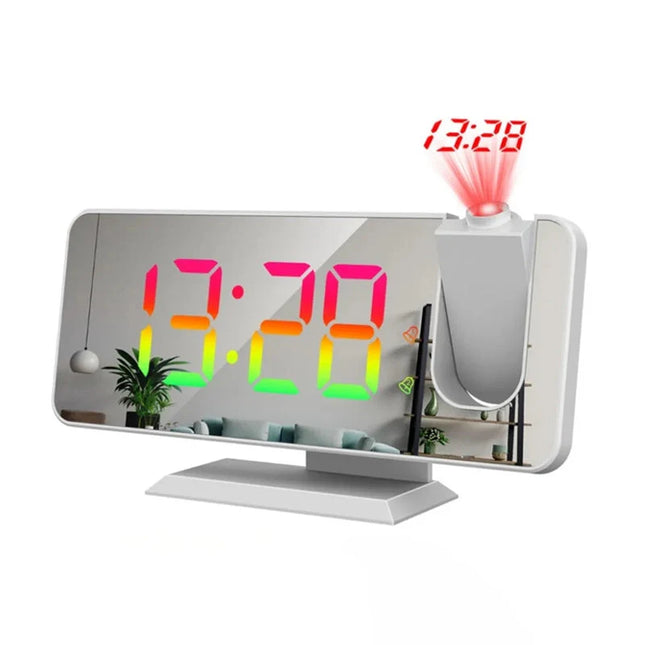 Despertador eléctrico con proyección de hora