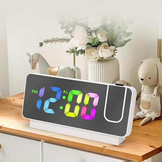 Despertador proyector con cargador USB