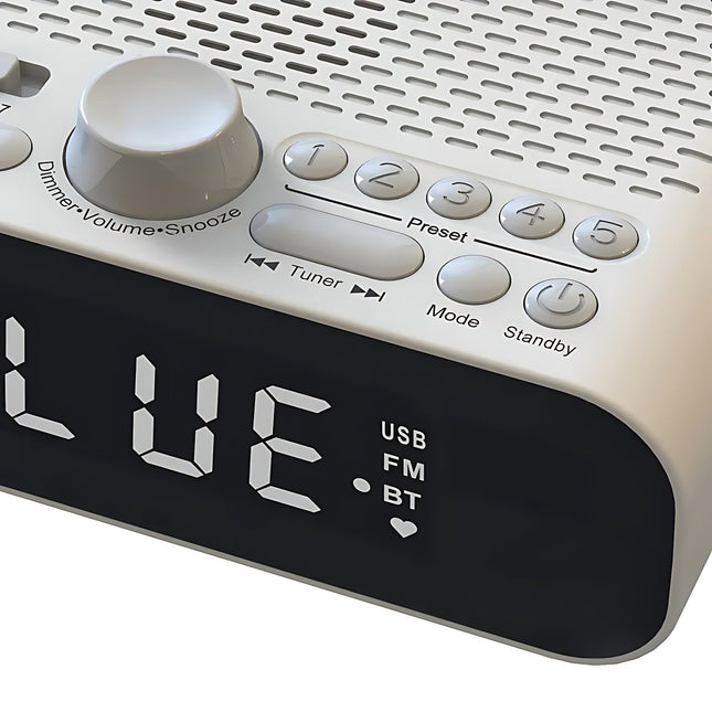 Radio despertador sencillo para personas mayores