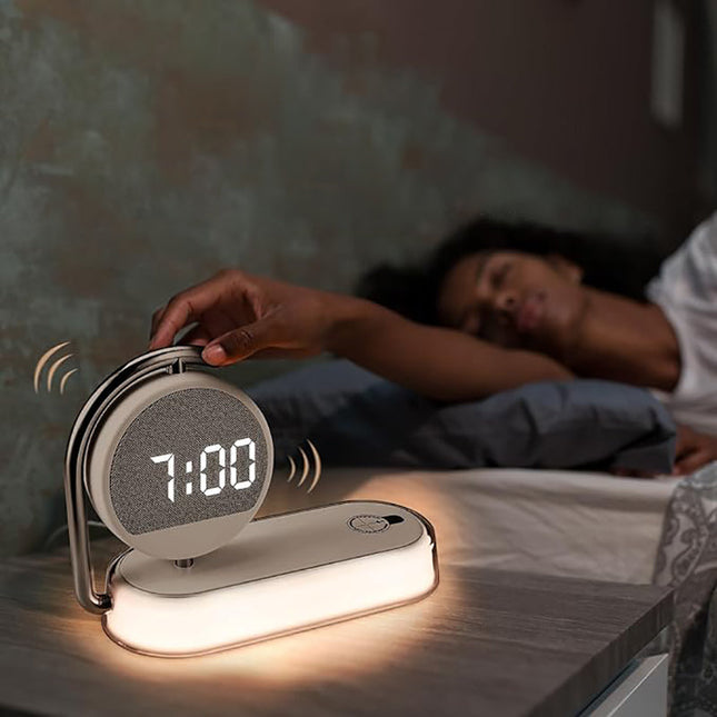 Despertador amanecer con cargador inalámbrico