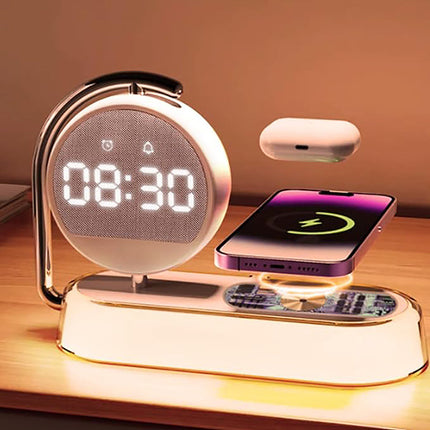 Despertador amanecer con cargador inalámbrico