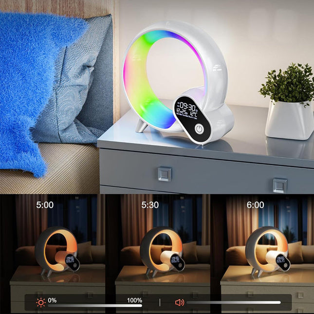 Simulador de amanecer con sonidos naturales