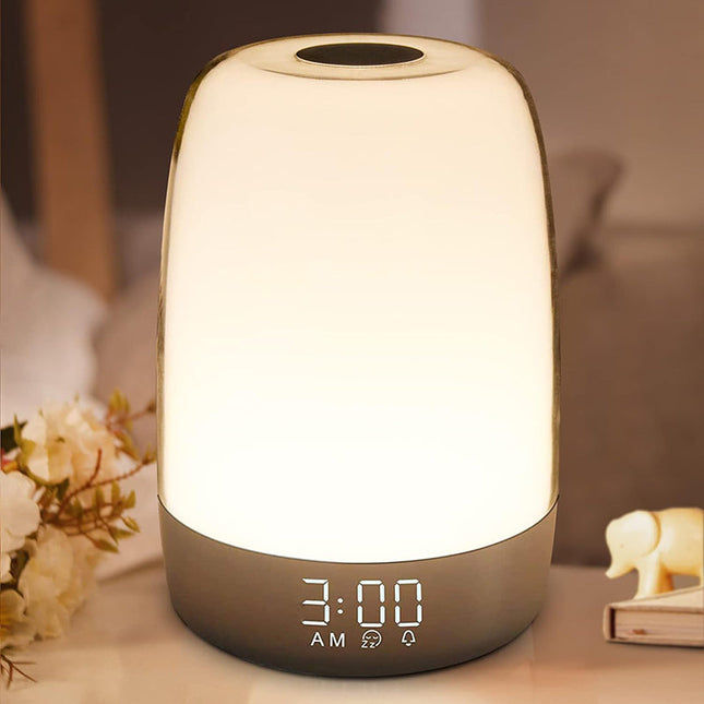 Lámpara despertador con simulador de amanecer