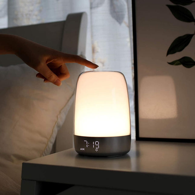 Lámpara despertador con simulador de amanecer