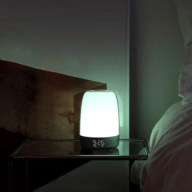 Lámpara despertador con simulador de amanecer