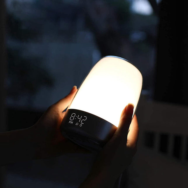 Lámpara despertador con simulador de amanecer
