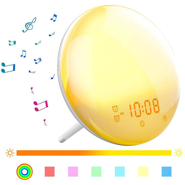Despertador amanecer con puerto de carga USB