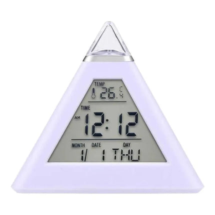 Despertador pirámide para adulto con luz