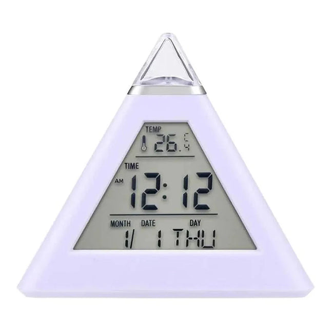 Despertador pirámide para adulto con luz