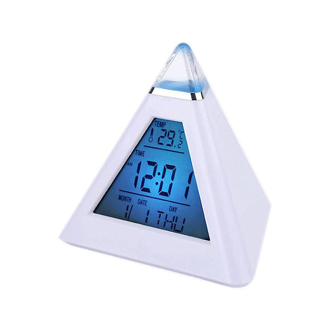 Despertador pirámide para adulto con luz