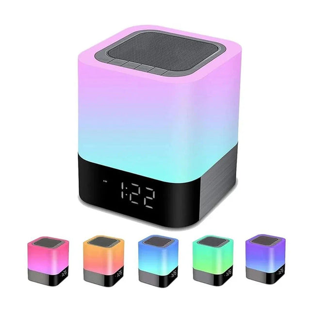 Despertador lámpara con luz de colores