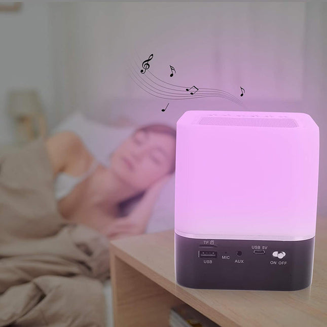 Despertador lámpara con luz de colores