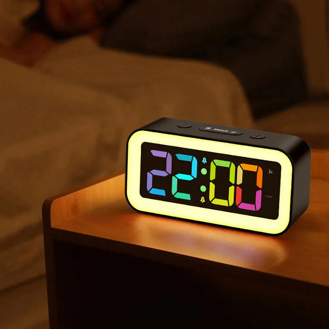 Despertador digital luminoso con luz LED
