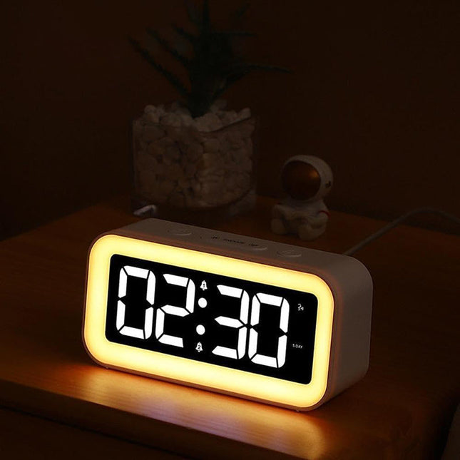 Despertador digital luminoso con luz LED
