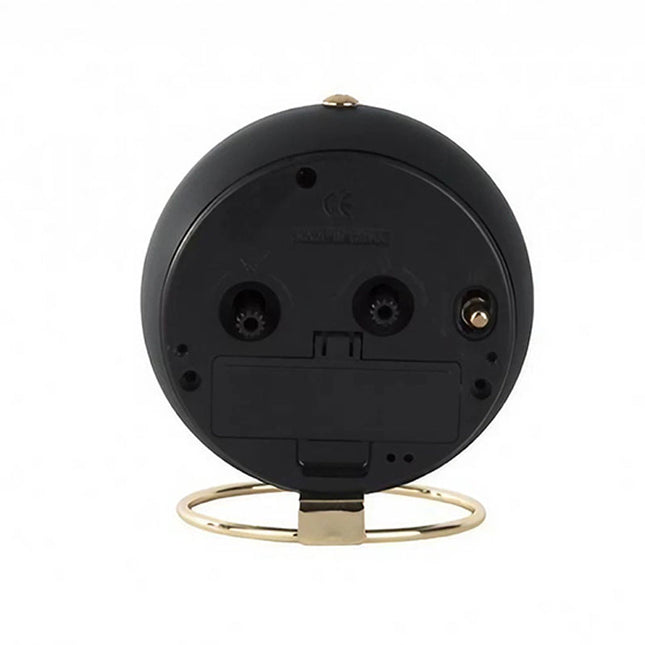 Reloj despertador negro de estilo vintage