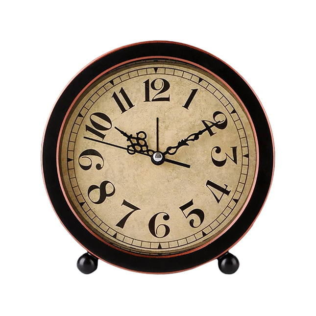 Despertador analógico redondo de diseño retro